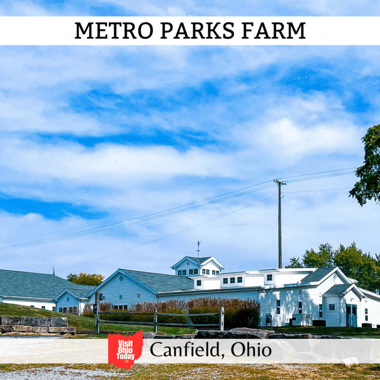 square image with a photo of the outside of Metro Parks Farm