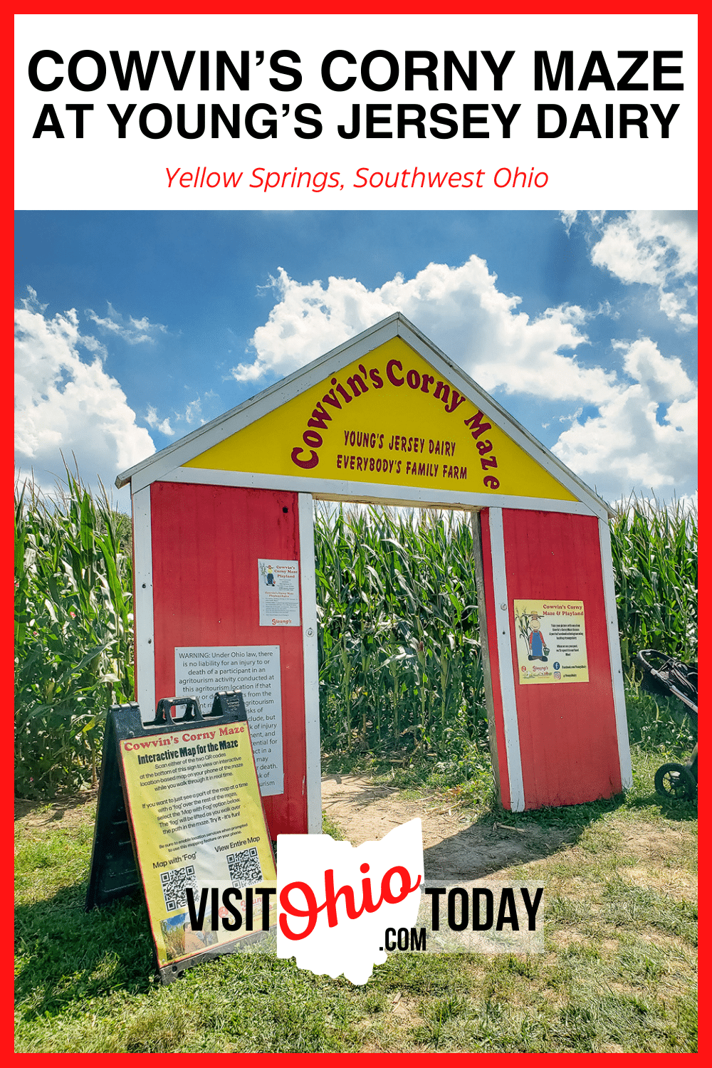 Cowvin’s Corny Maze and Playland is available from early August until early November each year. It is a fun day out for kids of all ages!