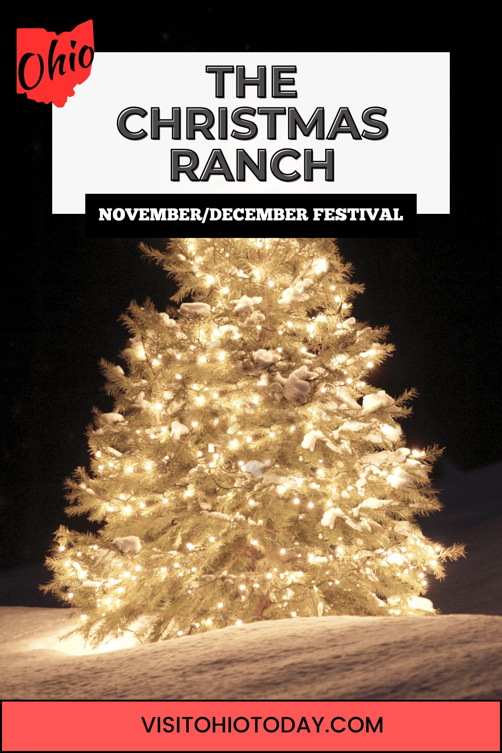 The Christmas Ranch is a light show and much more in Morrow, central Ohio. An evening of family fun is guaranteed!