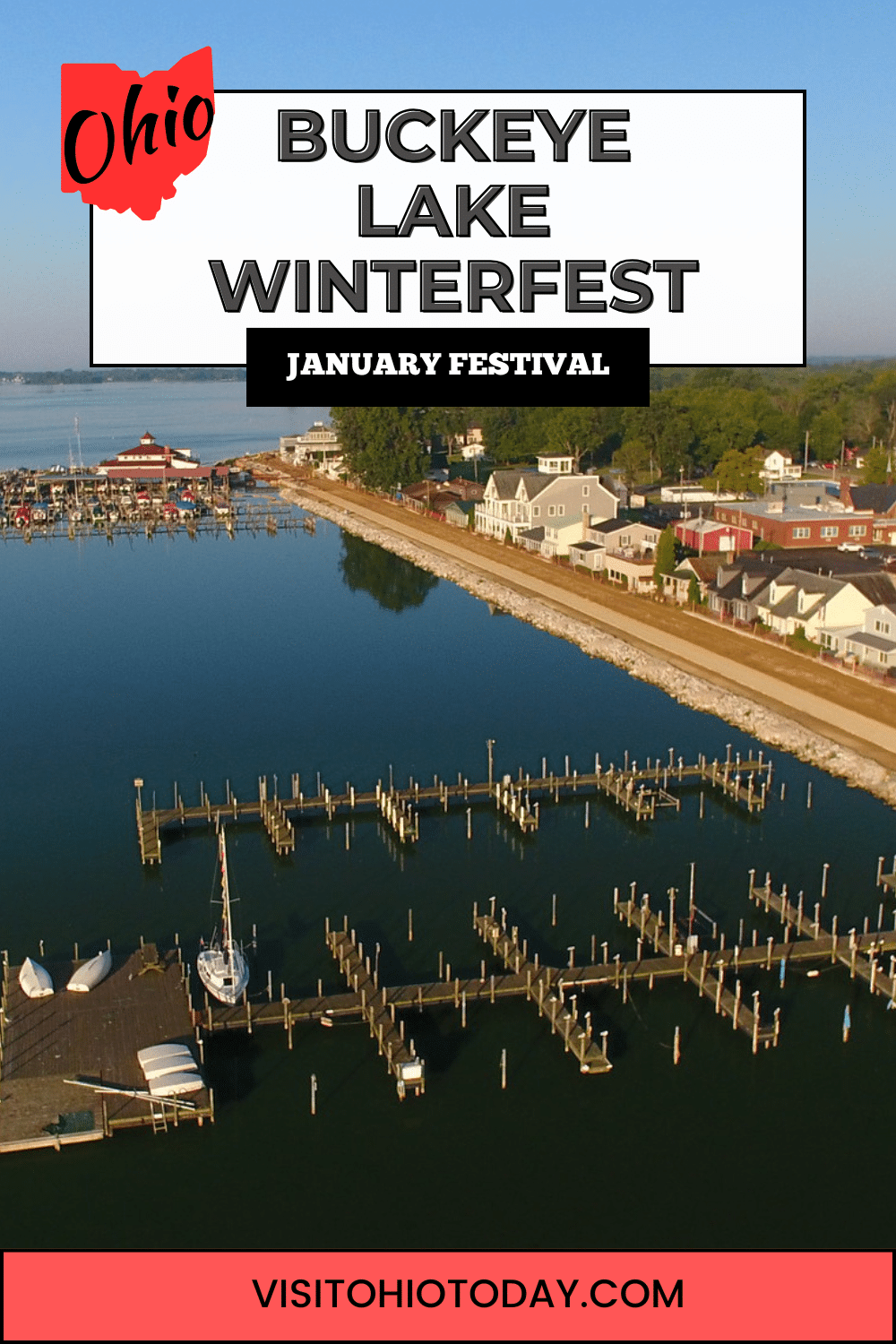 Buckeye Lake Winterfest is an annual community winter event highlighting “Benny the Bass” that takes place at Buckeye Lake Village at the end of January.