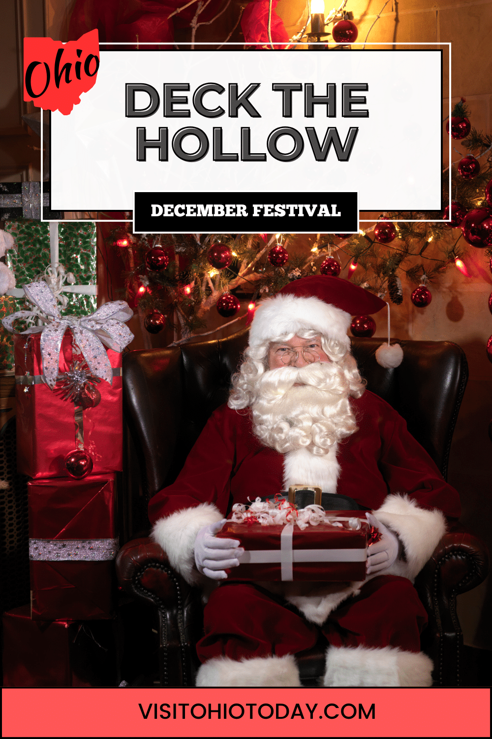 Deck the Hollow is a self-guided holiday tour held on six nights in December at Quail Hollow Park in Hartville.