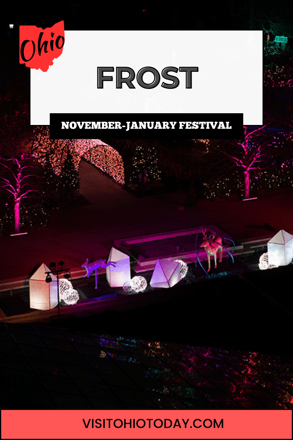 Frost is a winter show at the Cleveland Botanical Garden that opens late November and runs through early January.