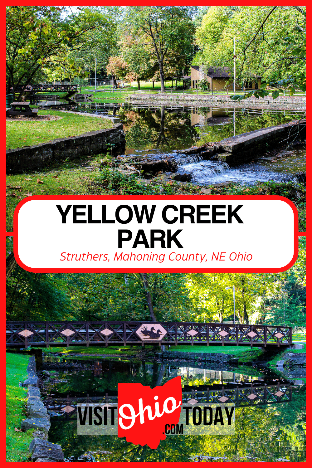 Yellow Creek Park is a 76-acre park in Struthers, Mahoning County, and is operated by Mill Creek MetroParks. The historic Hopewell Furnace is accessible from this park.