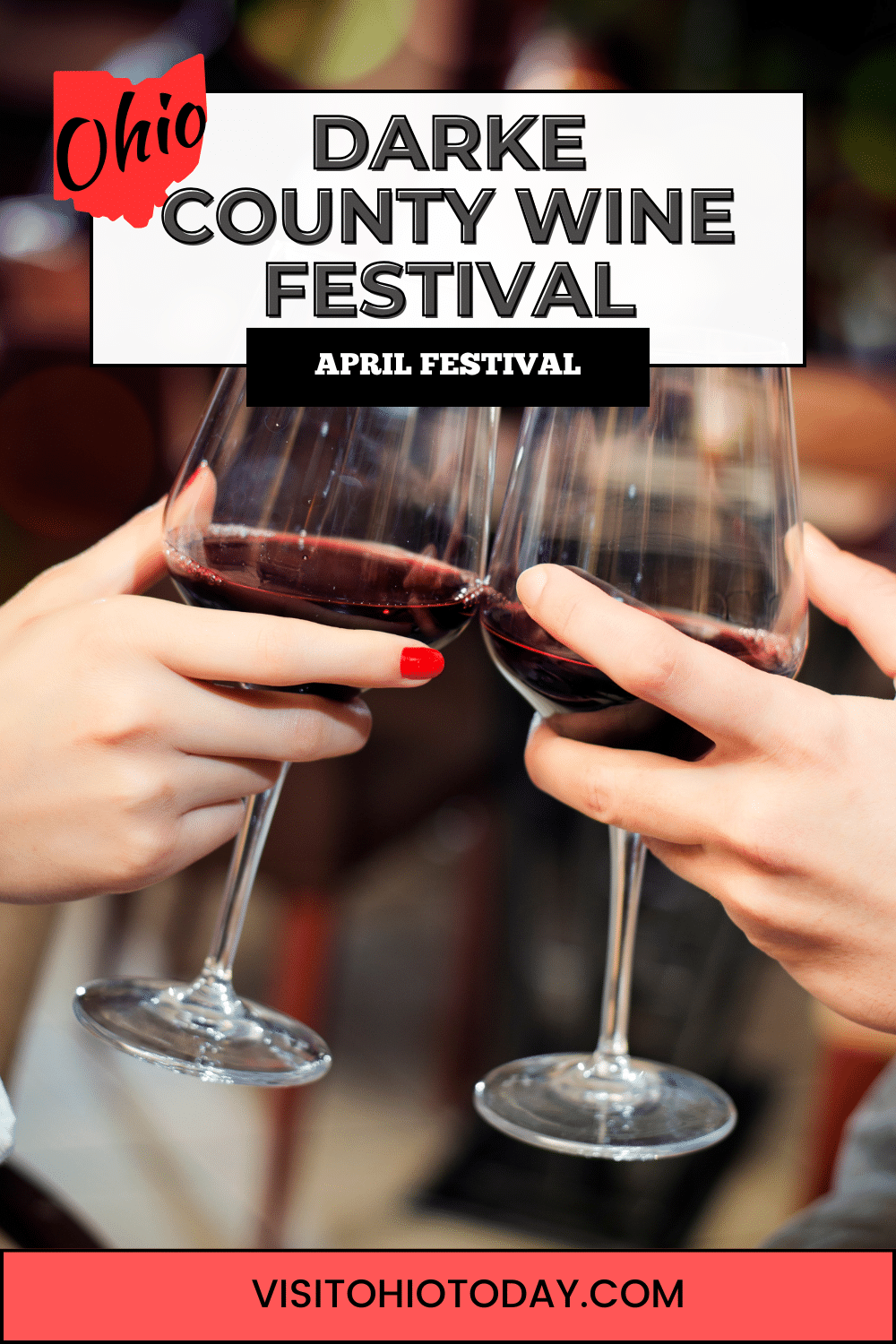 The Darke County Wine Festival is held at the Coliseum at Darke County Fairgrounds in Greenville in mid-April. Discover local wines!