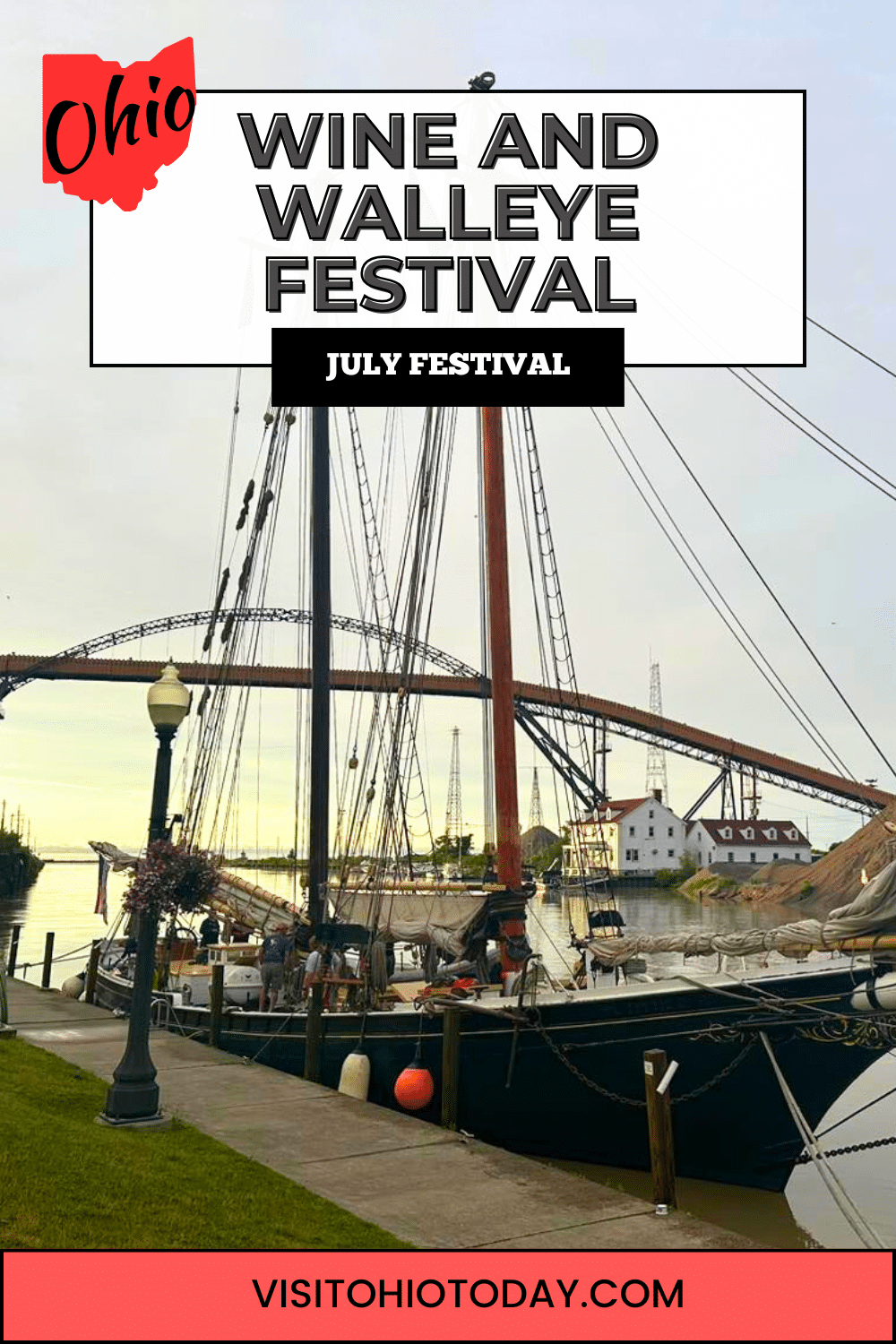 The Wine and Walleye Festival is held in Bridge Street, in the heart of Historic Ashtabula Harbor in late July.