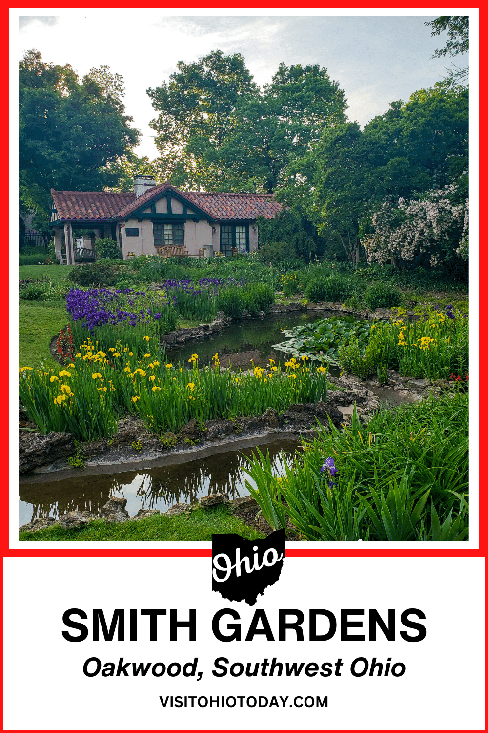 Smith Gardens is less than one acre and is one of the finest tiny public gardens in Ohio. It is in Oakwood, Montgomery County, Southwest Ohio.