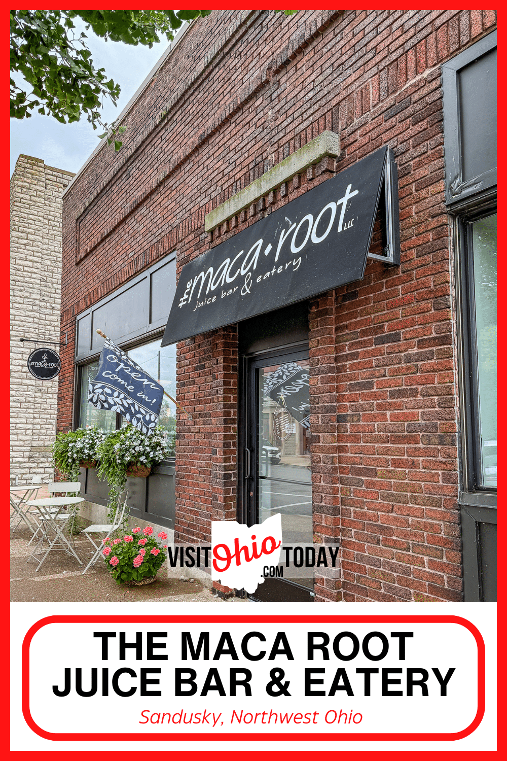 The Maca Root Juice Bar & Eatery is a vegan-friendly café in Sandusky, northwest Ohio. If you are looking for a healthy menu, this is a must-visit location.
