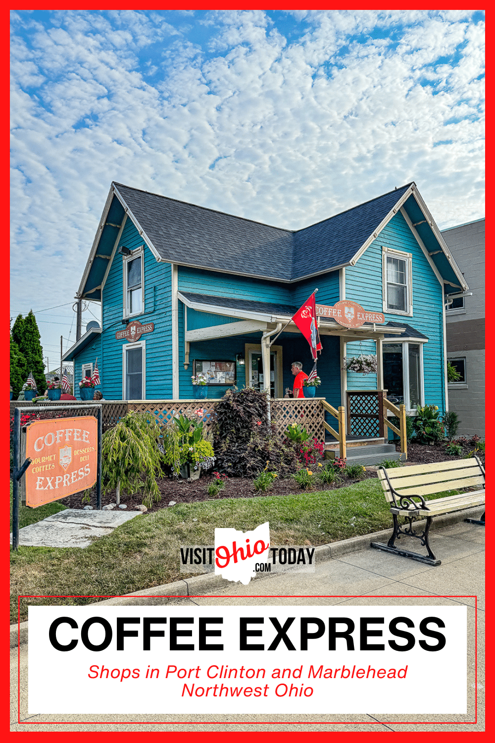 Coffee Express is a popular coffee shop with two locations in northwest Ohio: Port Clinton and Marblehead. We visited the Port Clinton shop.